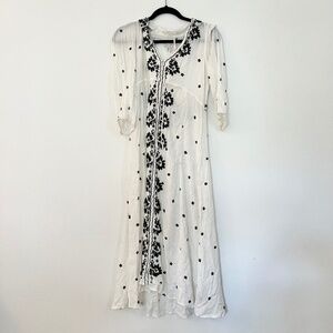 Free People Embroidered Dress Size S